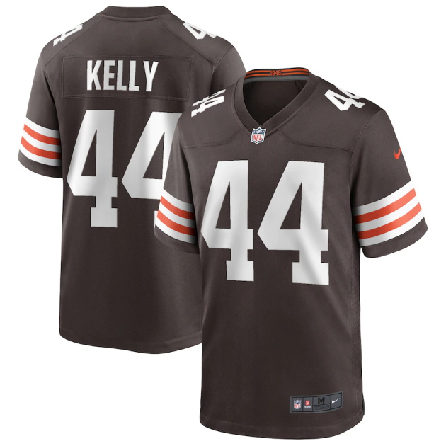 mens nike leroy kelly brown cleveland browns game retired player jersey